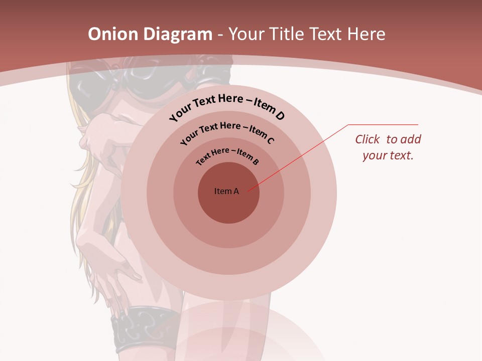 A Woman In Lingerie Posing For The Camera PowerPoint Template