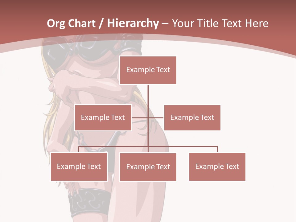 A Woman In Lingerie Posing For The Camera PowerPoint Template