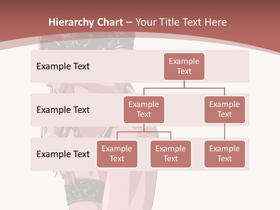 A Woman In Lingerie Posing For The Camera PowerPoint Template