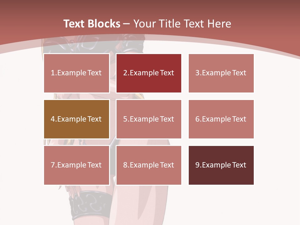 A Woman In Lingerie Posing For The Camera PowerPoint Template