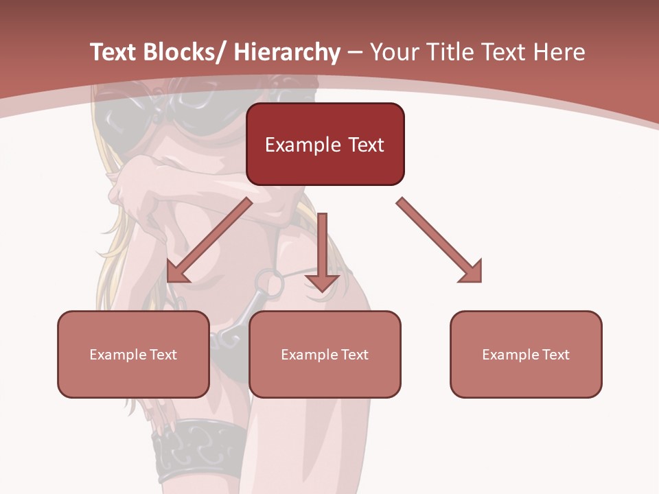 A Woman In Lingerie Posing For The Camera PowerPoint Template