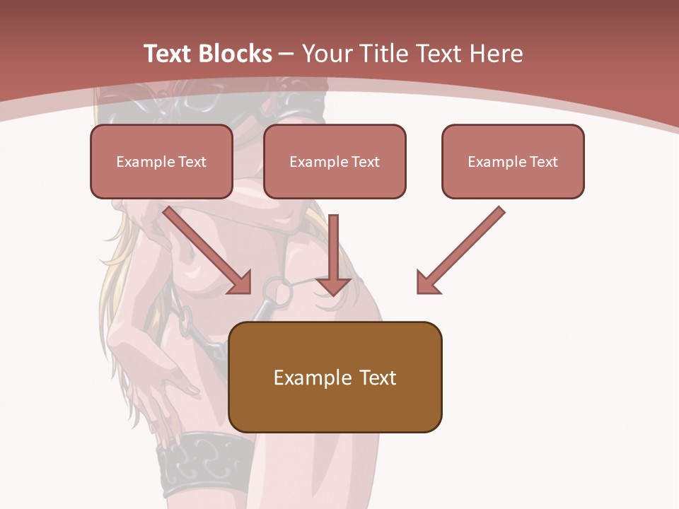 A Woman In Lingerie Posing For The Camera PowerPoint Template