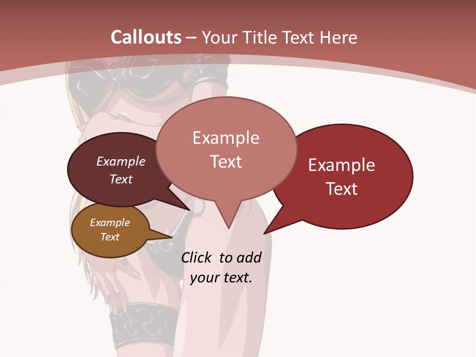 A Woman In Lingerie Posing For The Camera PowerPoint Template