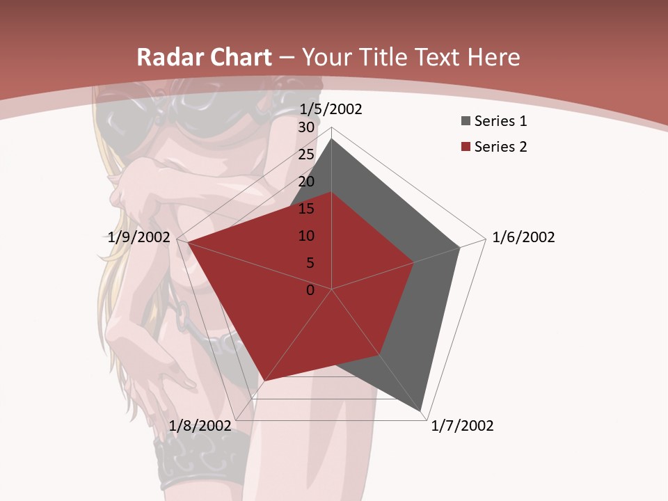 A Woman In Lingerie Posing For The Camera PowerPoint Template
