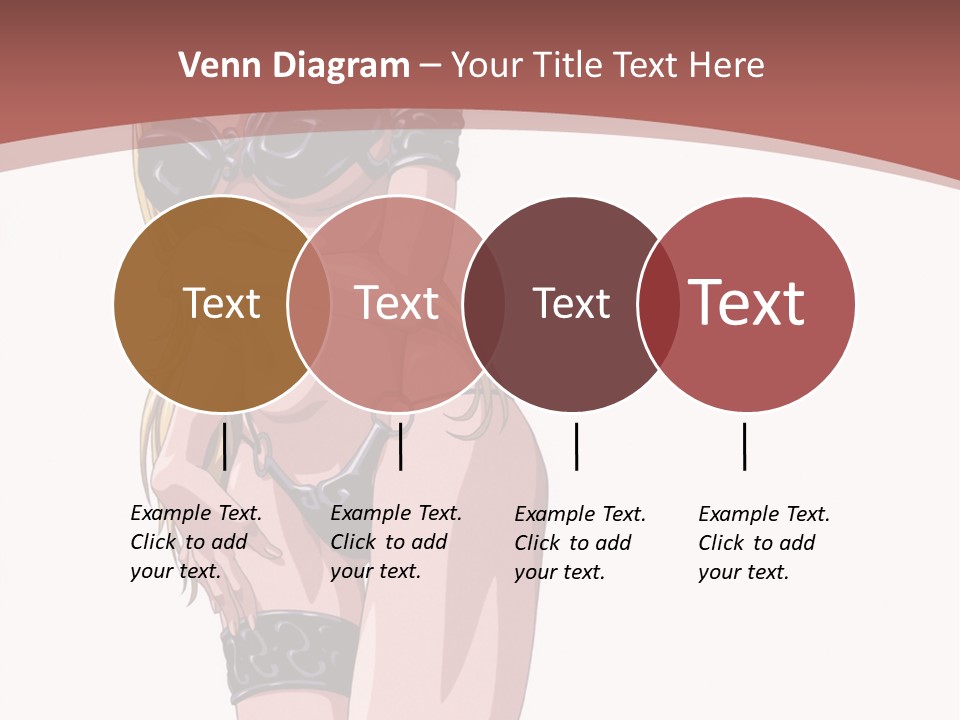 A Woman In Lingerie Posing For The Camera PowerPoint Template