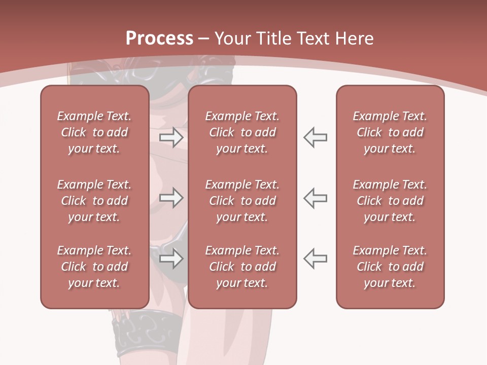 A Woman In Lingerie Posing For The Camera PowerPoint Template
