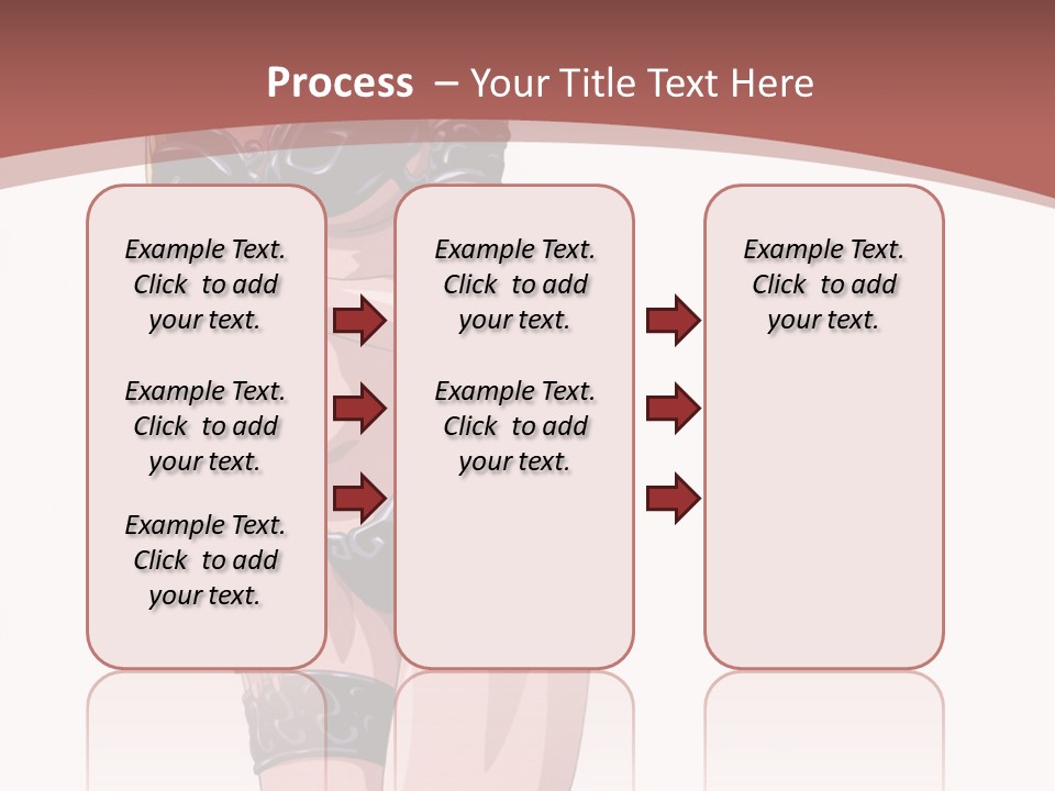 A Woman In Lingerie Posing For The Camera PowerPoint Template