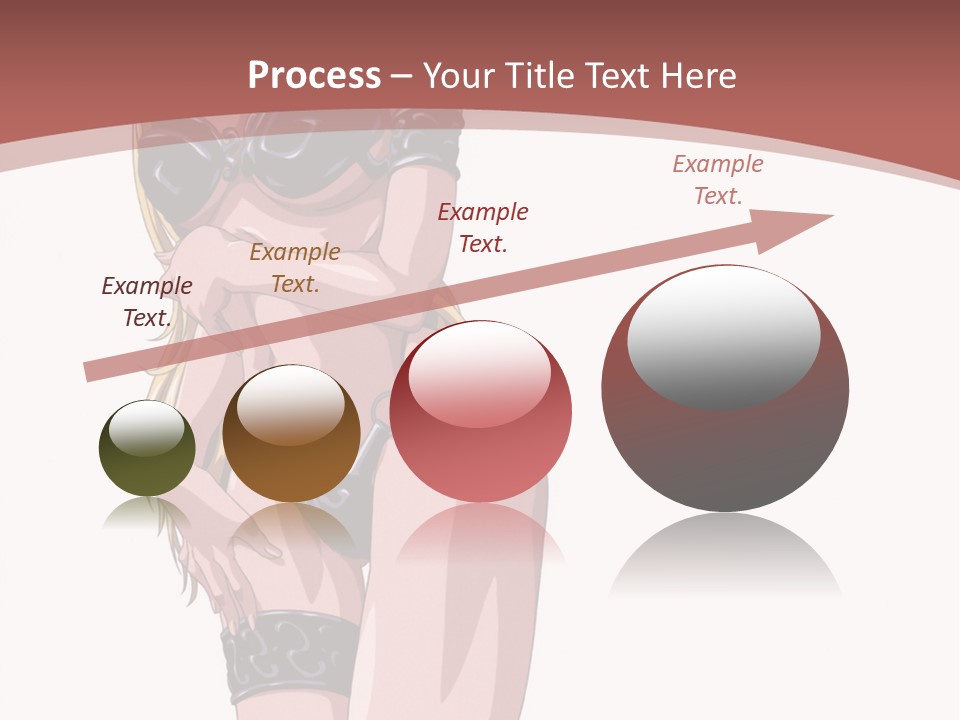 A Woman In Lingerie Posing For The Camera PowerPoint Template