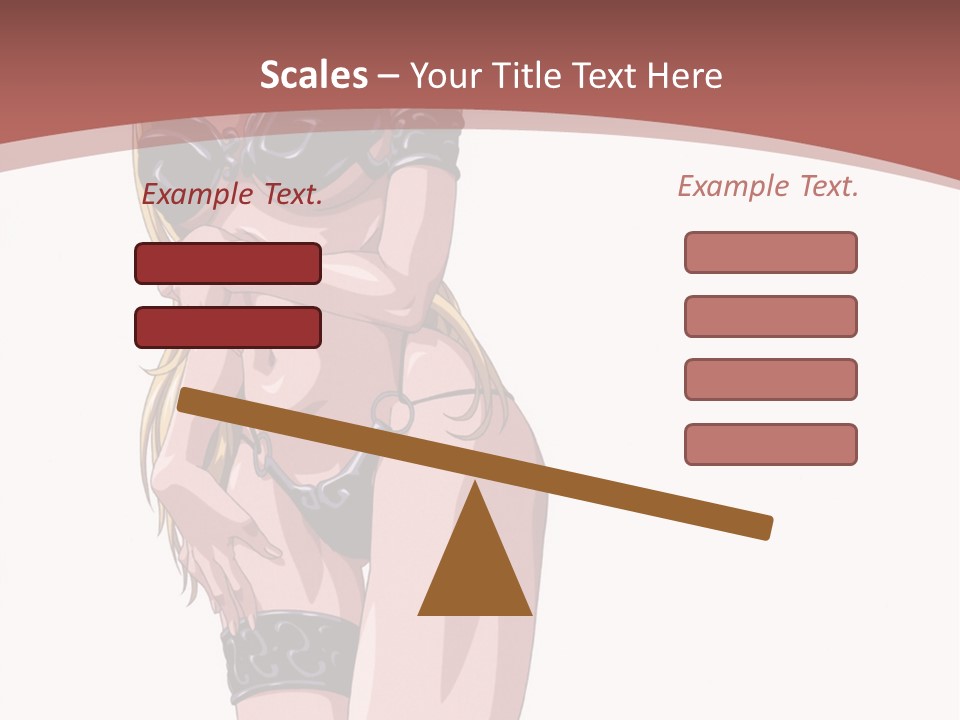 A Woman In Lingerie Posing For The Camera PowerPoint Template
