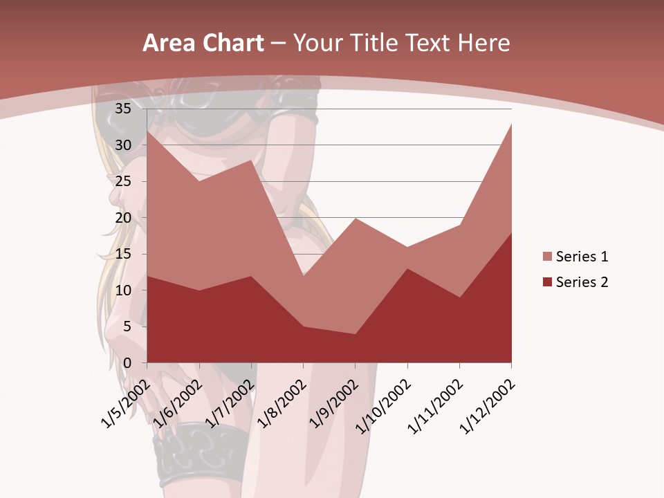 A Woman In Lingerie Posing For The Camera PowerPoint Template