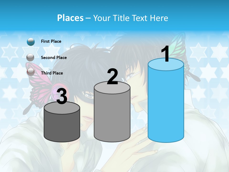 A Couple Of People With Headphones On PowerPoint Template