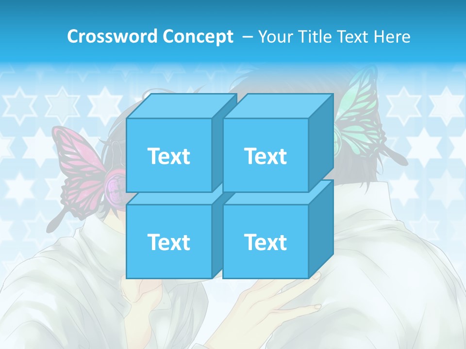A Couple Of People With Headphones On PowerPoint Template