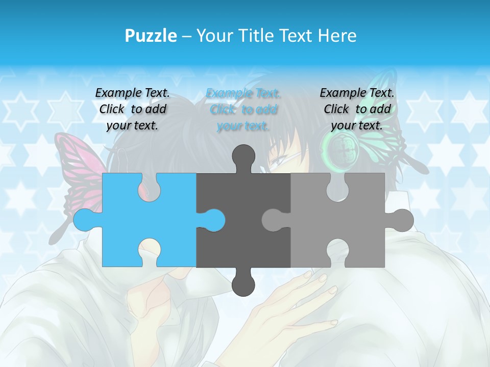 A Couple Of People With Headphones On PowerPoint Template