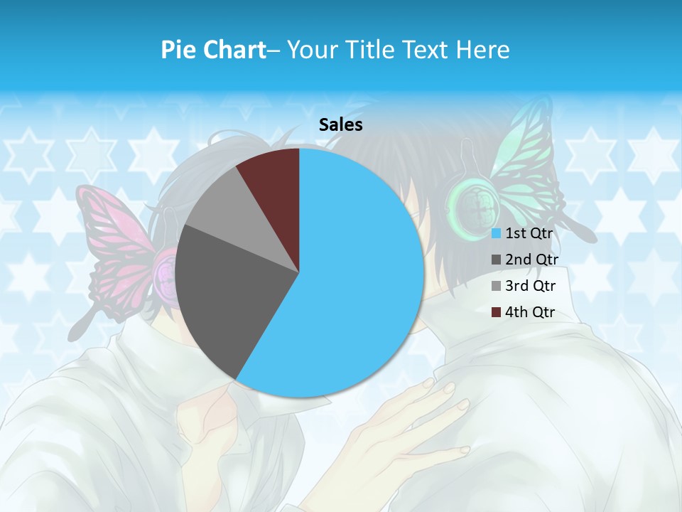 A Couple Of People With Headphones On PowerPoint Template