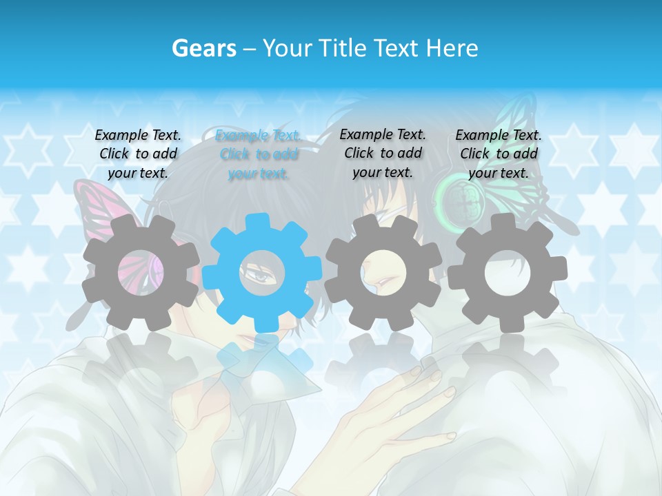 A Couple Of People With Headphones On PowerPoint Template