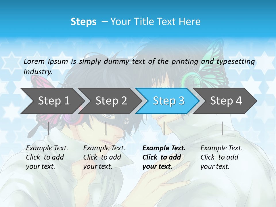 A Couple Of People With Headphones On PowerPoint Template