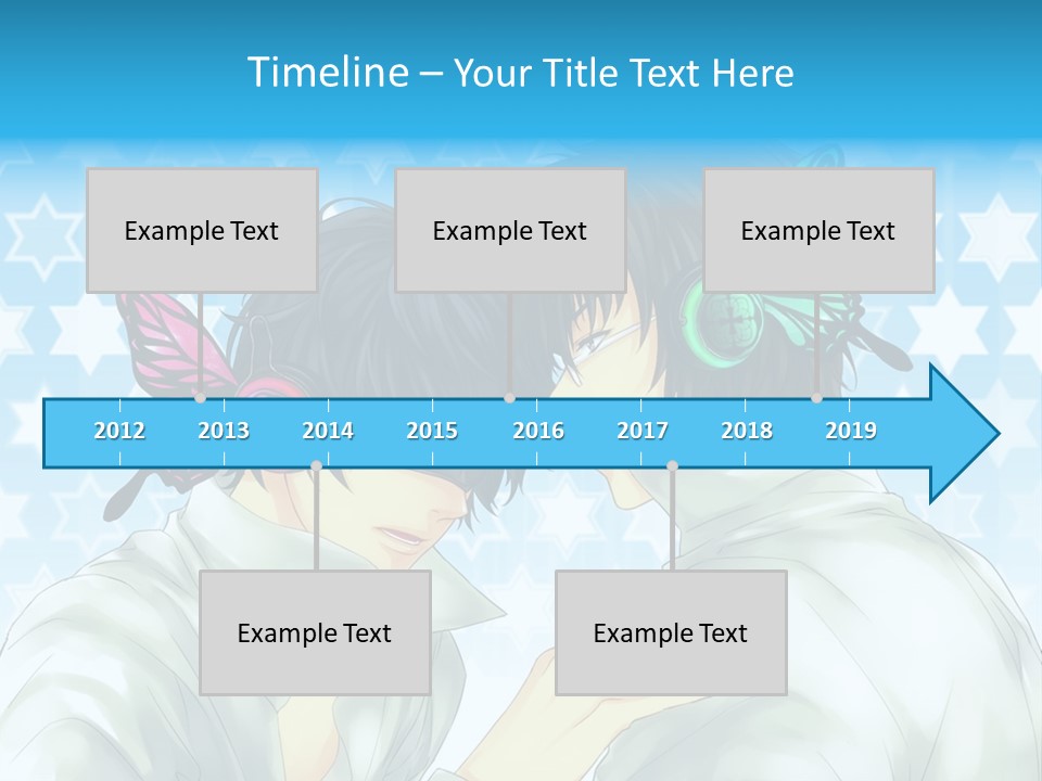 A Couple Of People With Headphones On PowerPoint Template