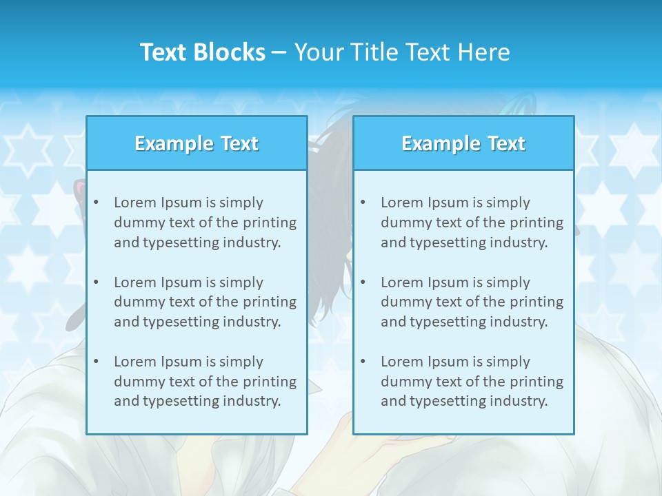 A Couple Of People With Headphones On PowerPoint Template