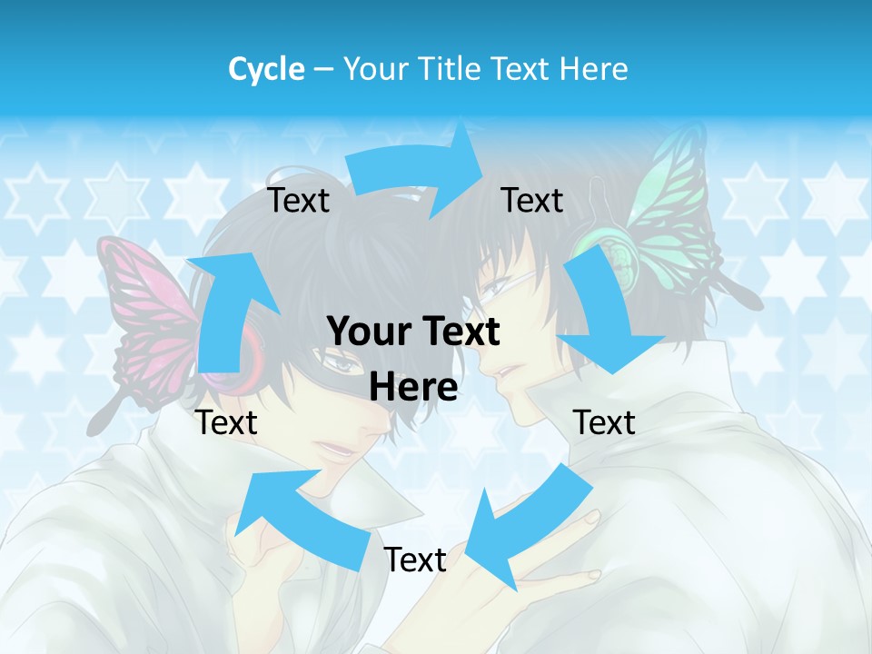 A Couple Of People With Headphones On PowerPoint Template