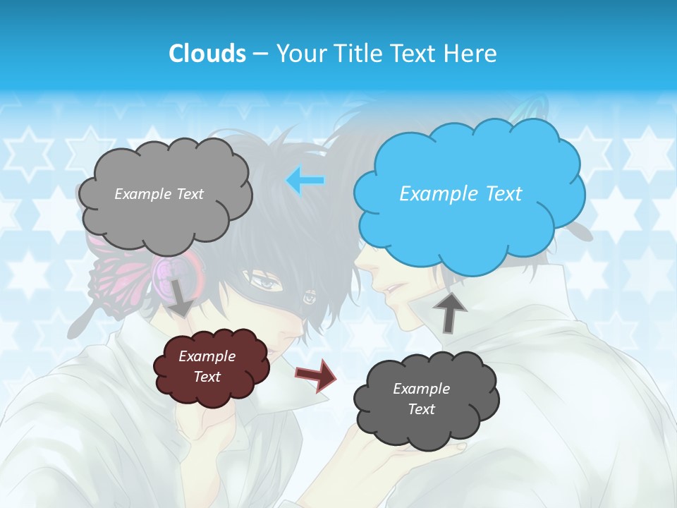 A Couple Of People With Headphones On PowerPoint Template