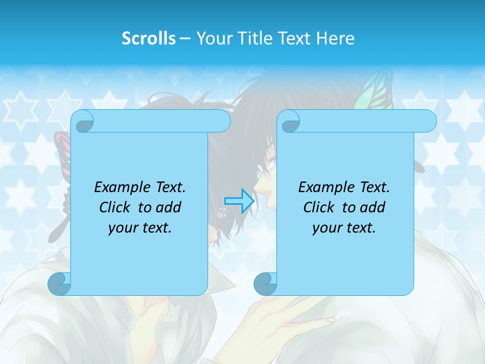 A Couple Of People With Headphones On PowerPoint Template