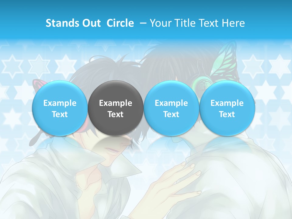 A Couple Of People With Headphones On PowerPoint Template