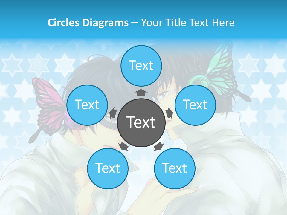 A Couple Of People With Headphones On PowerPoint Template