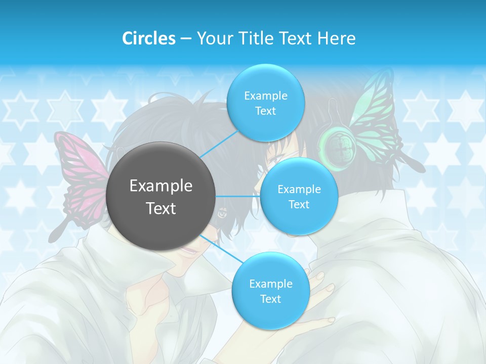 A Couple Of People With Headphones On PowerPoint Template