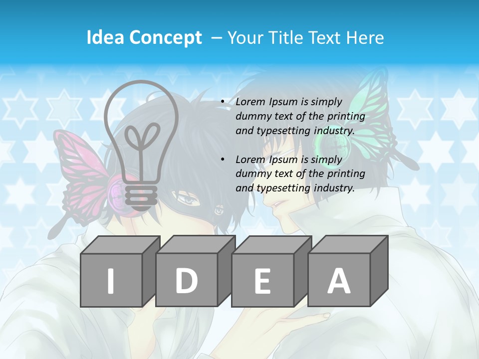 A Couple Of People With Headphones On PowerPoint Template