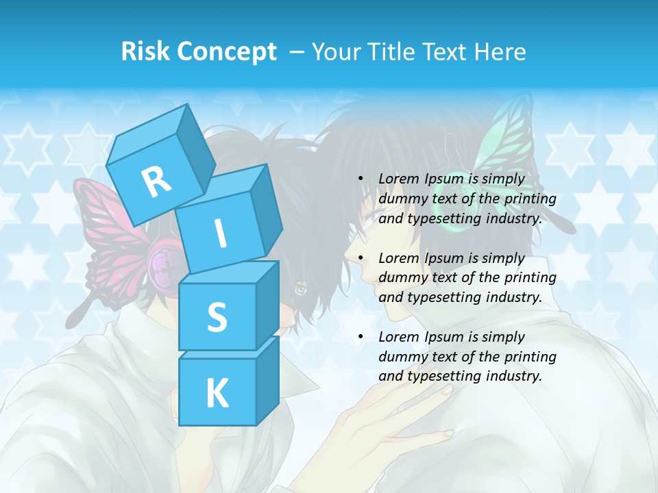 A Couple Of People With Headphones On PowerPoint Template