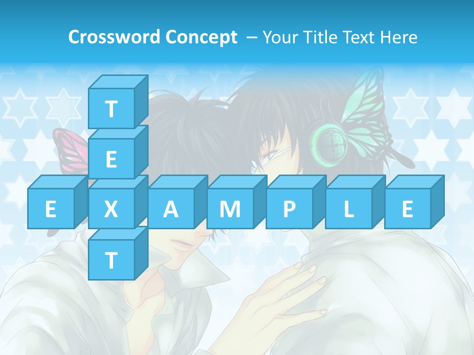 A Couple Of People With Headphones On PowerPoint Template