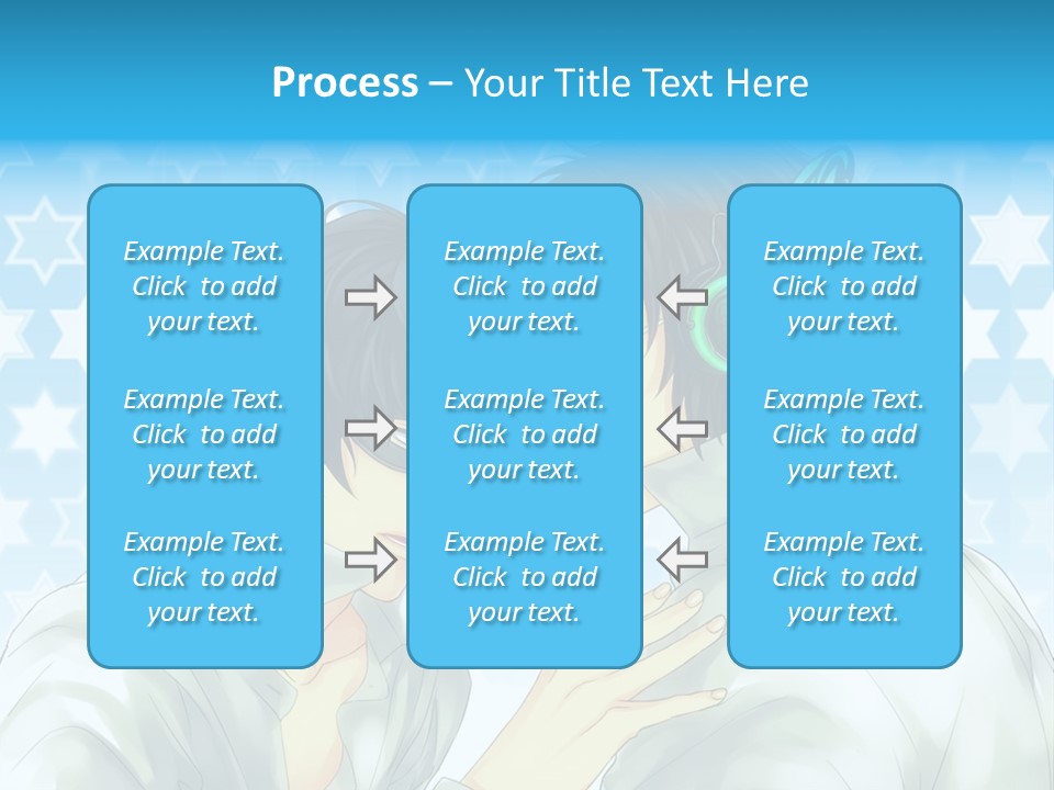 A Couple Of People With Headphones On PowerPoint Template
