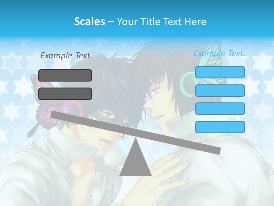 A Couple Of People With Headphones On PowerPoint Template