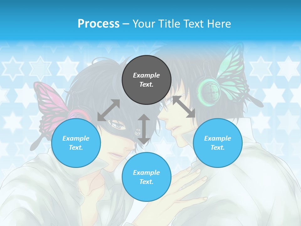 A Couple Of People With Headphones On PowerPoint Template