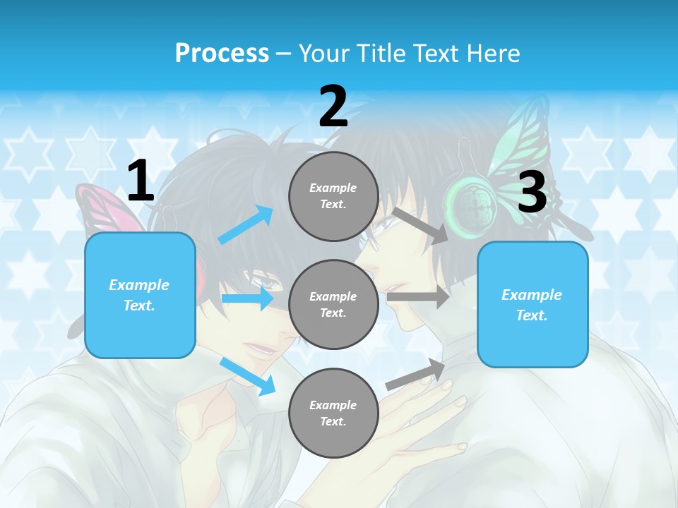 A Couple Of People With Headphones On PowerPoint Template