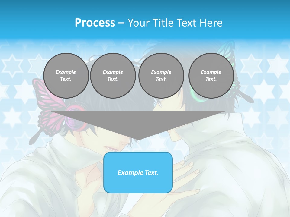 A Couple Of People With Headphones On PowerPoint Template