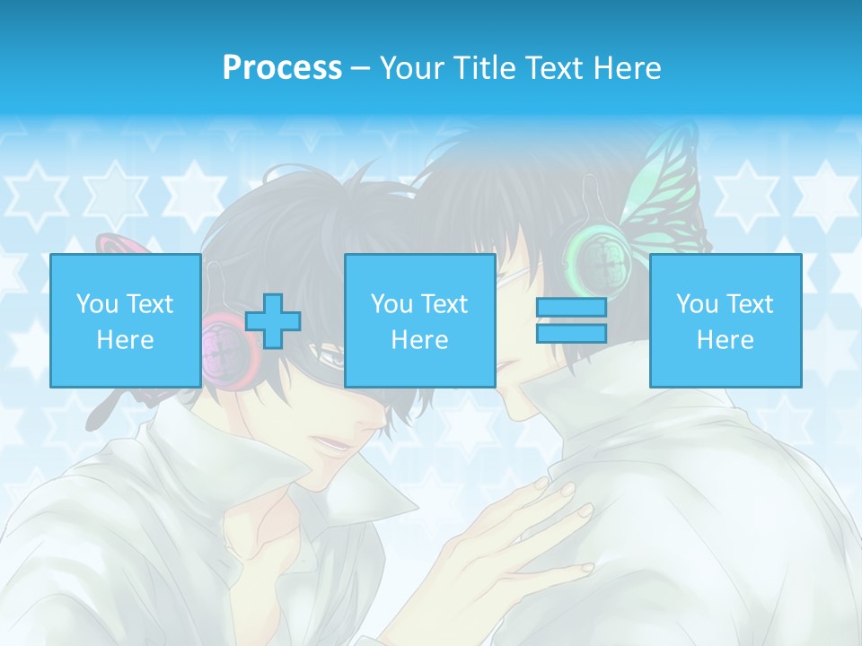 A Couple Of People With Headphones On PowerPoint Template
