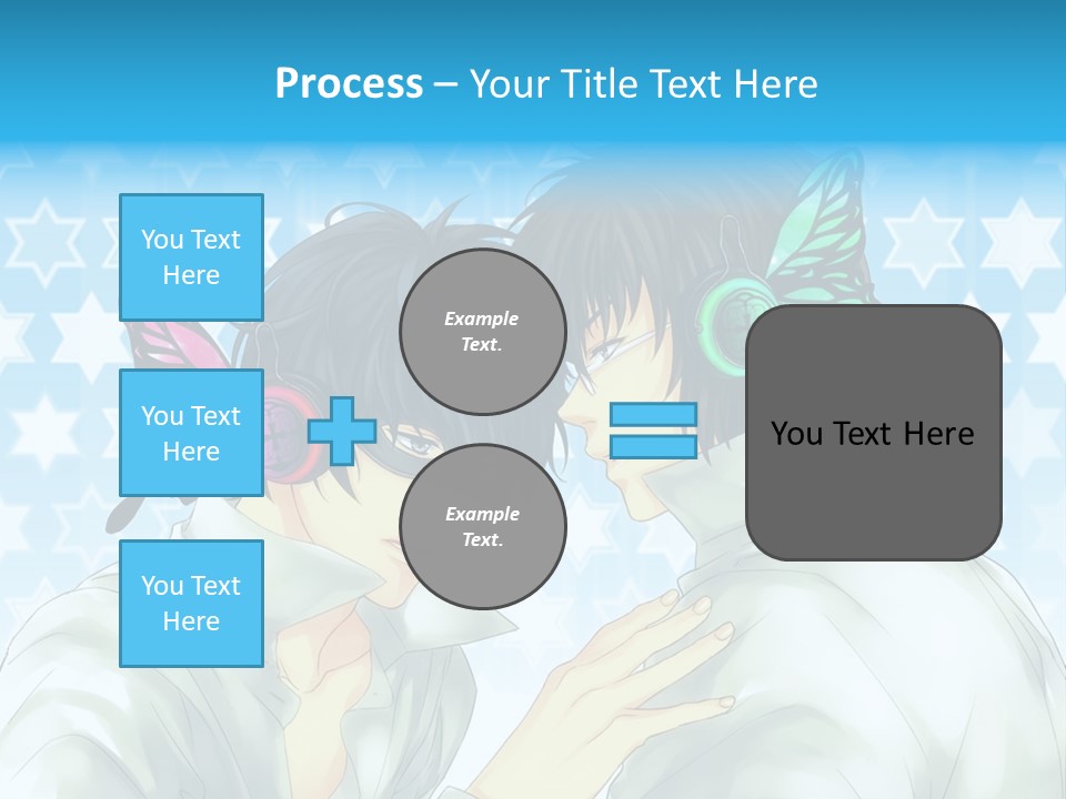 A Couple Of People With Headphones On PowerPoint Template