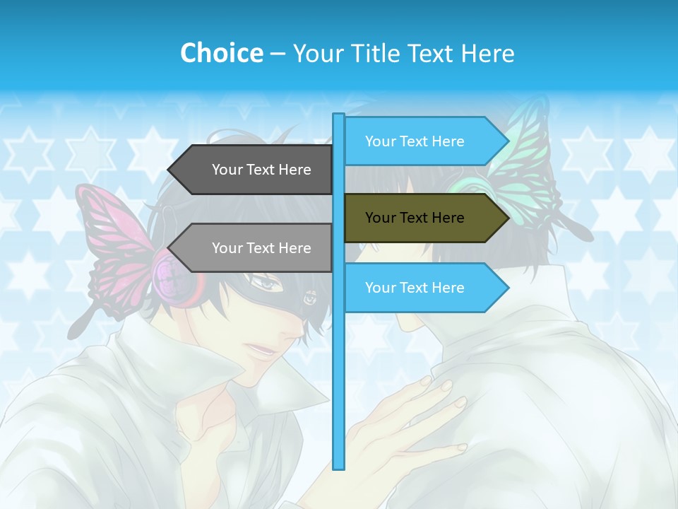 A Couple Of People With Headphones On PowerPoint Template
