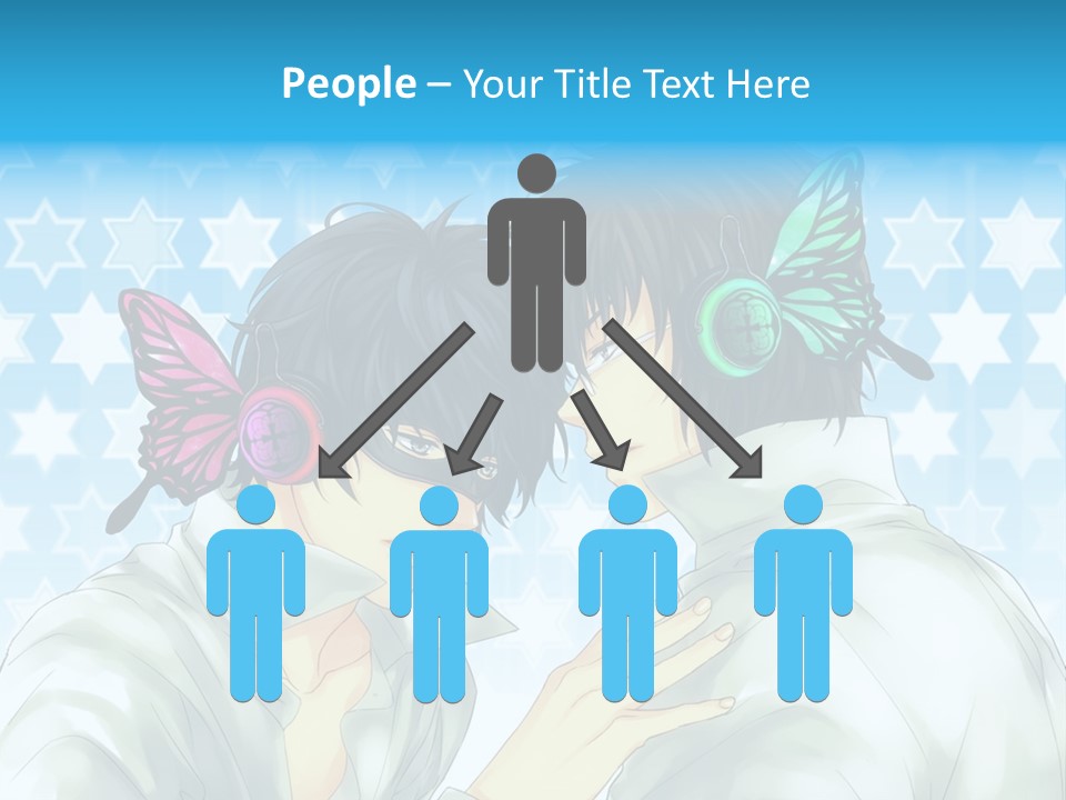 A Couple Of People With Headphones On PowerPoint Template