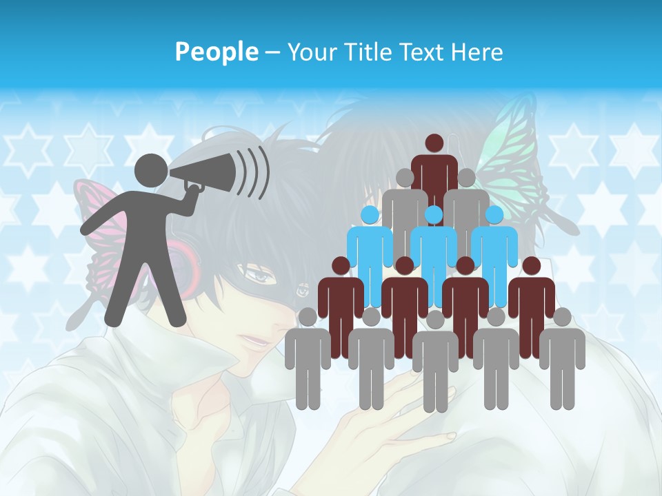 A Couple Of People With Headphones On PowerPoint Template