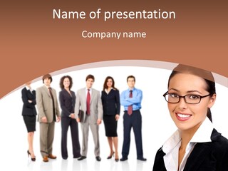 Helmet Person Puppy PowerPoint Template