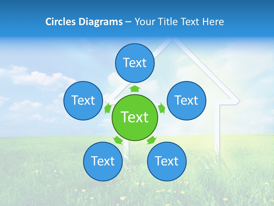 Girls Playing Hula Hoops PowerPoint Template