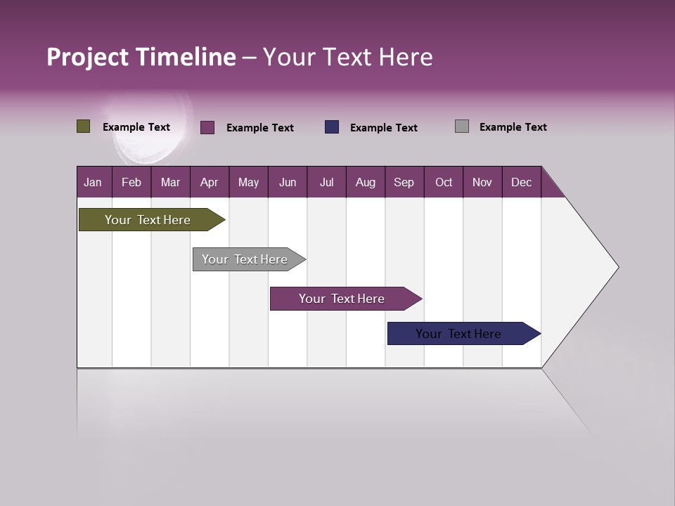 Lighting Flashlight At Dark Night With Light Like Arrow PowerPoint Template