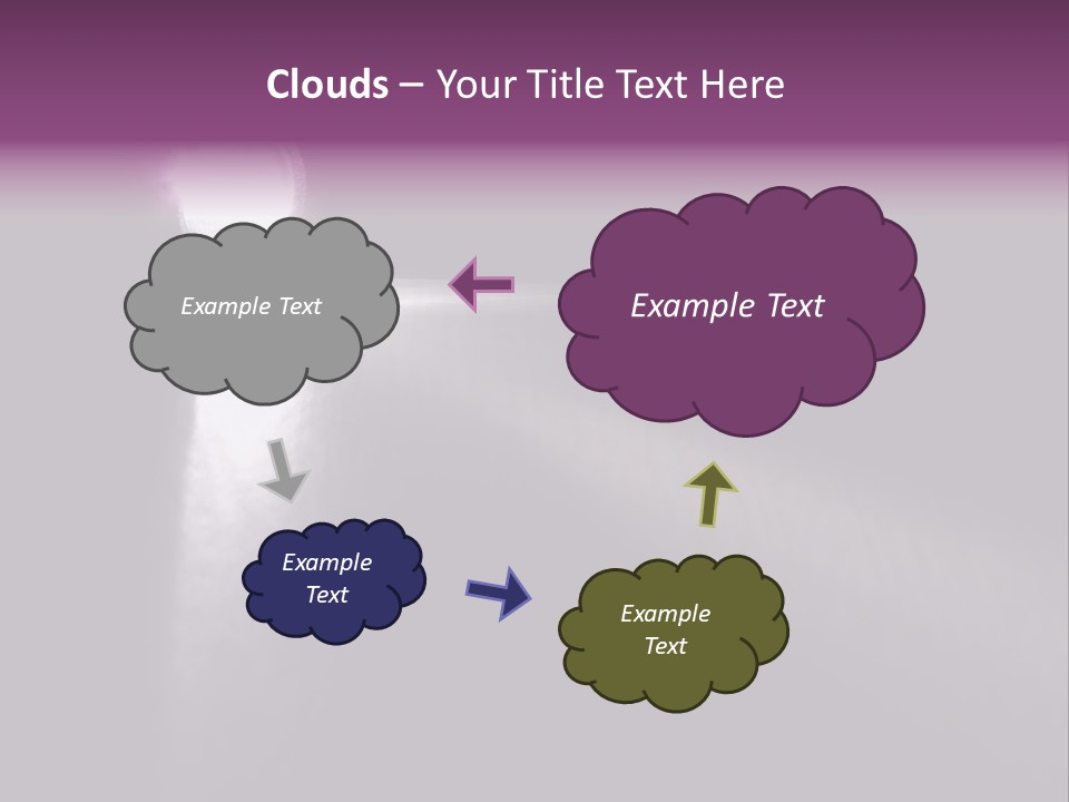 Lighting Flashlight At Dark Night With Light Like Arrow PowerPoint Template