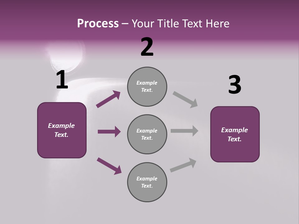 Lighting Flashlight At Dark Night With Light Like Arrow PowerPoint Template