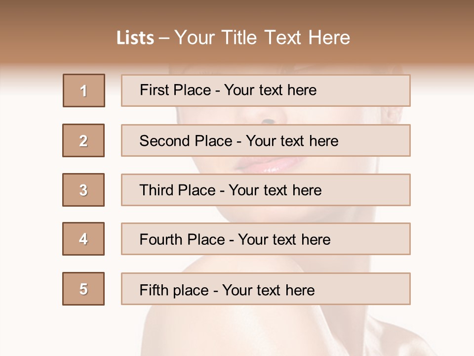 An Array Of Chocolates. PowerPoint Template