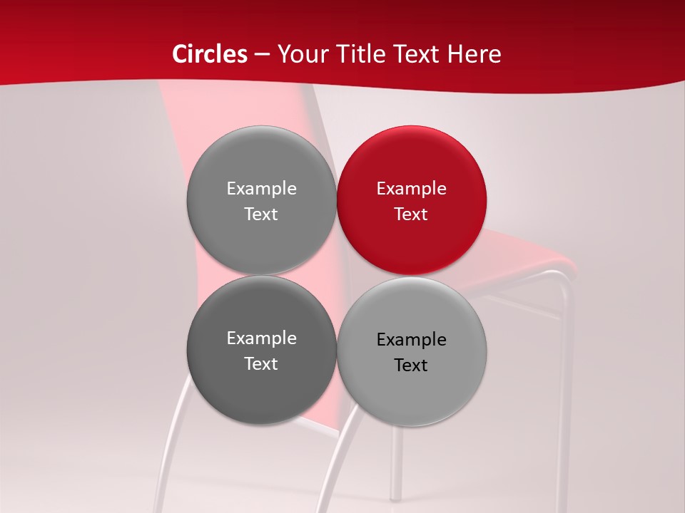 Red Modern Chair PowerPoint Template