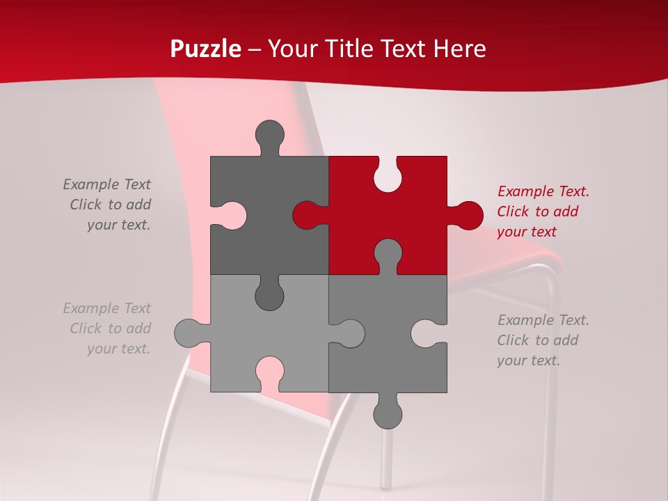 Red Modern Chair PowerPoint Template