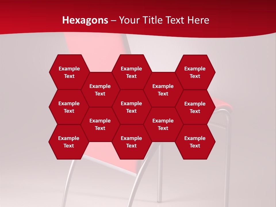 Red Modern Chair PowerPoint Template
